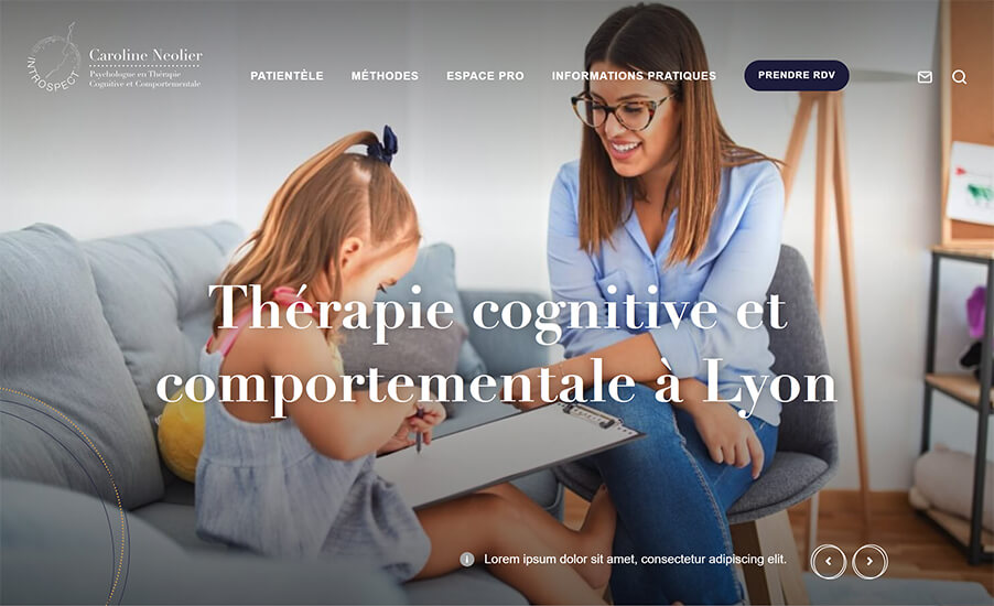 page d'accueil du site de Caroline Néolier