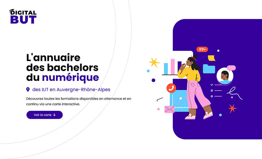 page d'accueil du site Digital BUT
